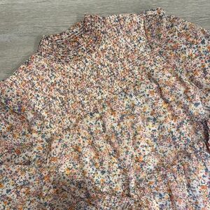 1. State Floral Long Sleeve Dress in Pink and Cream